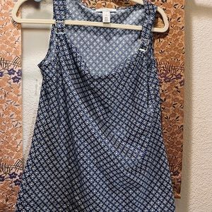 White House Black Market Silk Like Dress Tank Sz S